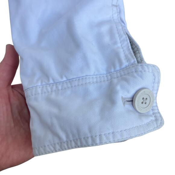 VTG Y2K Abercrombie and Fitch Coat Jacket Sz Sm White Faux Fur Lined Chunky - Picture 9 of 15